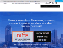 Tablet Screenshot of dallasfilm.org